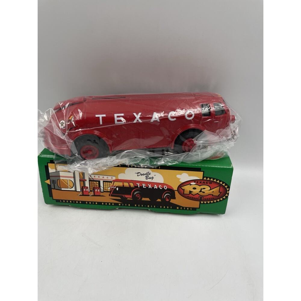 ERTL 1934 Texaco Diamond Tanker Doodle Bug Locking Coin Bank NEW